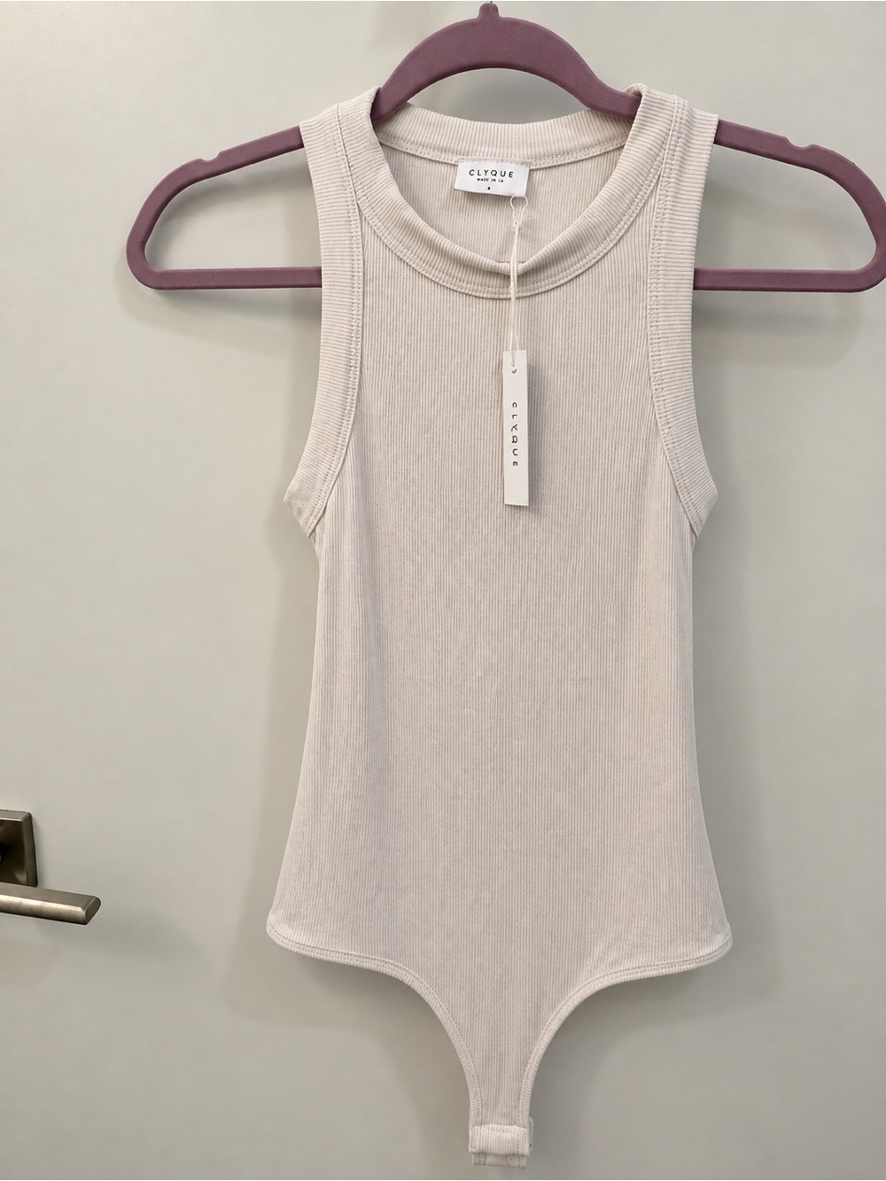 Clyque the Label Kelly Bodysuit White Small NWT